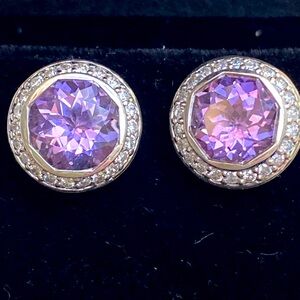 John Hardy Amethyst & Diamond Batu
Sari Stud Earrings